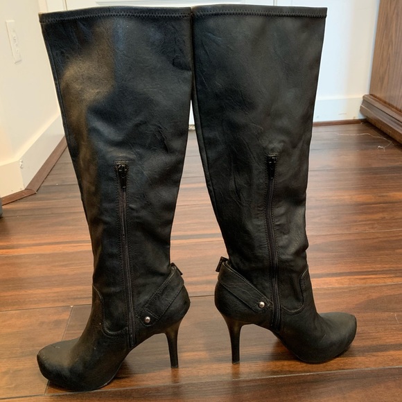 BCBG Max Azria Black Stiletto Boots - Picture 2 of 8